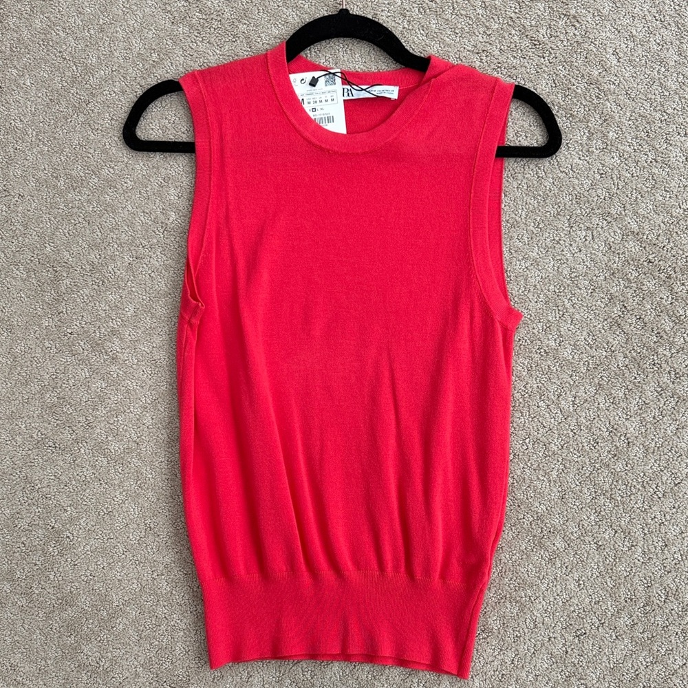 Zara Basic Knit Top, size Medium